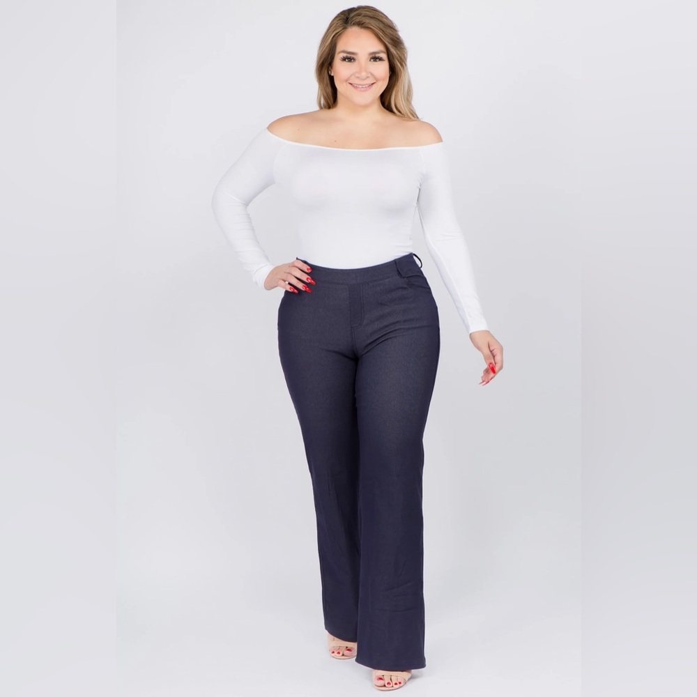 Plus Size Flate Navy Jeggings NWT
